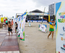Janeiro, 27 de janeiro de 2024 - Balão na estrutura da Arena Verão Maior Paraná em Caiobá.