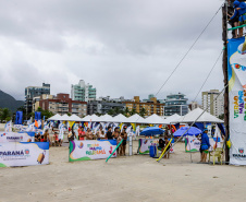 Janeiro, 27 de janeiro de 2024 - Balão na estrutura da Arena Verão Maior Paraná em Caiobá.