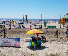 Matinhos, 30 de janeiro de 2024 - Verão Maior Paraná recebe etapa mundial de beach tennis.