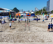 Matinhos, 30 de janeiro de 2024 - Verão Maior Paraná recebe etapa mundial de beach tennis.