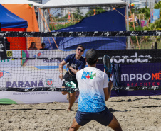 Matinhos, 30 de janeiro de 2024 - Verão Maior Paraná recebe etapa mundial de beach tennis.