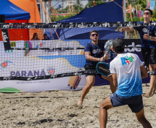 Matinhos, 30 de janeiro de 2024 - Verão Maior Paraná recebe etapa mundial de beach tennis.