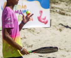 Matinhos, 30 de janeiro de 2024 - Verão Maior Paraná recebe etapa mundial de beach tennis.