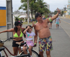 Passeio ciclístico é opção de exercício e lazer em Guaratuba