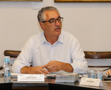 Curitiba, 22 de fevereiro de 2024 - Reunião do Grupo de Trabalho Turismo Religioso na Sala dos Governadores, Palácio Iguaçu.