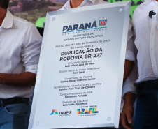 Governador Ratinho Junior entrega duplicação da BR-277 em Cascavel