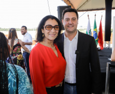 O governador Carlos Massa Ratinho Junior participou nesta quinta-feira (14) do lançamento da pedra fundamental do novo empreendimento do grupo J.Macêdo em Londrina, no Norte do Estado. 