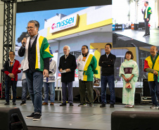 Curitiba, 30 de junho de 2024 - O governador em exercício, Darci Piana, participa do 32º IMIN Matsuri – Festival do Imigrante Japonês, no Centro de Eventos Positivo - Parque Barigui.
