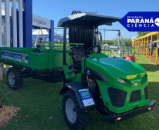 Trator elétrico desenvolvido na Unioeste promove uso de tecnologia sustentável no campo