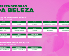 Inscrições: Empreendedoras da Beleza oferta cursos gratuitos de maquiagem na RMC