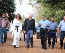 O governador em exercício Darci Piana recebeu o ministro da Pesca e Aquicultura, André de Paula, em uma visita a produtores de tilápia em Alvorada do Sul e Bela Vista do Paraíso, na região Norte do Paraná, nesta segunda-feira (15). 