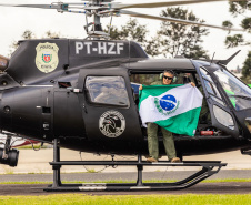 PCPR comemora oito anos do Grupamento de Operações Aéreas