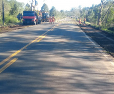 DER PR-170 Pinhão conservação de faixa de domínio