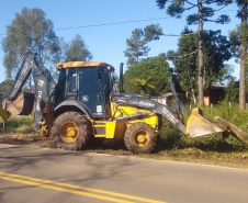 DER PR-170 Pinhão conservação de faixa de domínio