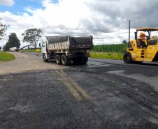 PR-459 conservação do pavimento DER/PR realiza melhorias em rodovia que conecta Pinhão e Reserva do Iguaçu 
