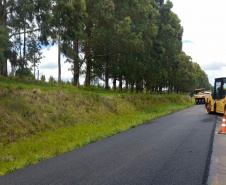 PR-459 conservação do pavimento DER/PR realiza melhorias em rodovia que conecta Pinhão e Reserva do Iguaçu 