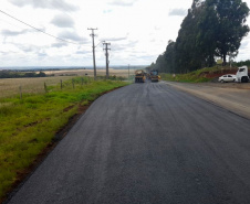 PR-459 conservação do pavimento DER/PR realiza melhorias em rodovia que conecta Pinhão e Reserva do Iguaçu 