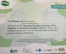 Jovens cientistas: alunos do Noroeste do Paraná conquistam prêmios da Fiocruz