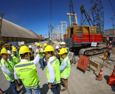 visita às obras do Moegão