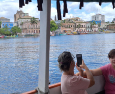 Baía dos Golfinhos: passeio é um dos  favoritos dos turistas que descem do navio de cruzeiro em Paranaguá