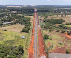 Duplicação da Rodovia das Cataratas chega a 42,4% com serviços em todo o trecho