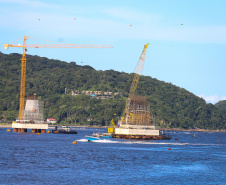 Moradores e comerciantes comemoram progresso das obras da Ponte de Guaratuba