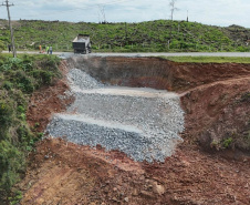 DER Obra emergencial Rio Branco do Sul