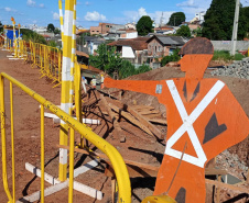 Para obra de trincheira, passarela que liga bairros em Telêmaco Borba será demolida no dia 9 de março
