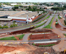 Obra do Trevo do Catuaí em Maringá entra em nova etapa