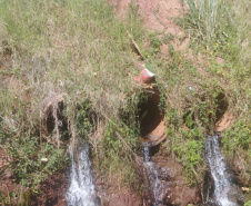 Novo bueiro em Ribeirão do Pinhal