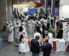 Curitiba, 21 de março de 2025 - 1º Seminário Estadual de Políticas Públicas de Combate ao Racismo – Respeito e Reconhecimento dos Povos de Terreiro e Religião de Matriz Africana, no Teatro Guaíra.