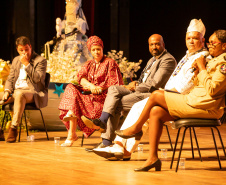 Curitiba, 21 de março de 2025 - 1º Seminário Estadual de Políticas Públicas de Combate ao Racismo – Respeito e Reconhecimento dos Povos de Terreiro e Religião de Matriz Africana, no Teatro Guaíra.