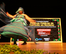 Curitiba, 21 de março de 2025 - 1º Seminário Estadual de Políticas Públicas de Combate ao Racismo – Respeito e Reconhecimento dos Povos de Terreiro e Religião de Matriz Africana, no Teatro Guaíra.