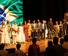 Curitiba, 21 de março de 2025 - 1º Seminário Estadual de Políticas Públicas de Combate ao Racismo – Respeito e Reconhecimento dos Povos de Terreiro e Religião de Matriz Africana, no Teatro Guaíra.