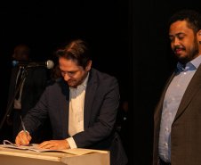 Curitiba, 21 de março de 2025 - 1º Seminário Estadual de Políticas Públicas de Combate ao Racismo – Respeito e Reconhecimento dos Povos de Terreiro e Religião de Matriz Africana, no Teatro Guaíra.