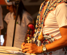 Curitiba, 21 de março de 2025 - 1º Seminário Estadual de Políticas Públicas de Combate ao Racismo – Respeito e Reconhecimento dos Povos de Terreiro e Religião de Matriz Africana, no Teatro Guaíra.