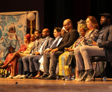 Curitiba, 21 de março de 2025 - 1º Seminário Estadual de Políticas Públicas de Combate ao Racismo – Respeito e Reconhecimento dos Povos de Terreiro e Religião de Matriz Africana, no Teatro Guaíra.