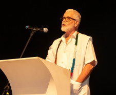 Curitiba, 21 de março de 2025 - 1º Seminário Estadual de Políticas Públicas de Combate ao Racismo – Respeito e Reconhecimento dos Povos de Terreiro e Religião de Matriz Africana, no Teatro Guaíra.