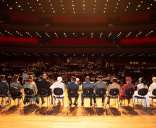 Curitiba, 21 de março de 2025 - 1º Seminário Estadual de Políticas Públicas de Combate ao Racismo – Respeito e Reconhecimento dos Povos de Terreiro e Religião de Matriz Africana, no Teatro Guaíra.
