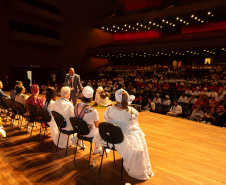 Curitiba, 21 de março de 2025 - 1º Seminário Estadual de Políticas Públicas de Combate ao Racismo – Respeito e Reconhecimento dos Povos de Terreiro e Religião de Matriz Africana, no Teatro Guaíra.