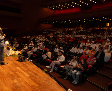 Curitiba, 21 de março de 2025 - 1º Seminário Estadual de Políticas Públicas de Combate ao Racismo – Respeito e Reconhecimento dos Povos de Terreiro e Religião de Matriz Africana, no Teatro Guaíra.