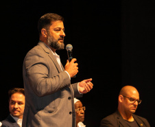 Curitiba, 21 de março de 2025 - 1º Seminário Estadual de Políticas Públicas de Combate ao Racismo – Respeito e Reconhecimento dos Povos de Terreiro e Religião de Matriz Africana, no Teatro Guaíra.