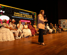 Curitiba, 21 de março de 2025 - 1º Seminário Estadual de Políticas Públicas de Combate ao Racismo – Respeito e Reconhecimento dos Povos de Terreiro e Religião de Matriz Africana, no Teatro Guaíra.