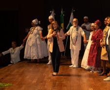Curitiba, 21 de março de 2025 - 1º Seminário Estadual de Políticas Públicas de Combate ao Racismo – Respeito e Reconhecimento dos Povos de Terreiro e Religião de Matriz Africana, no Teatro Guaíra.