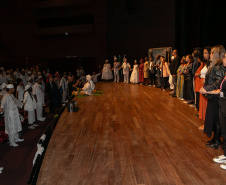 Curitiba, 21 de março de 2025 - 1º Seminário Estadual de Políticas Públicas de Combate ao Racismo – Respeito e Reconhecimento dos Povos de Terreiro e Religião de Matriz Africana, no Teatro Guaíra.