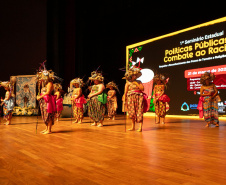 Curitiba, 21 de março de 2025 - 1º Seminário Estadual de Políticas Públicas de Combate ao Racismo – Respeito e Reconhecimento dos Povos de Terreiro e Religião de Matriz Africana, no Teatro Guaíra.