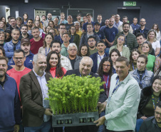 Rafael Greca, secretário de Estado do Desenvolvimento Sustentável, durante a apresentação do MonitoraPRAD para servidores da Sedest