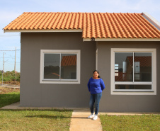 Casa Fácil Paraná, a Cohapar financia diretamente a construção de casas para famílias com renda de um a seis salários mínimos em Palmas Foto: Geraldo Bubniak/AEN