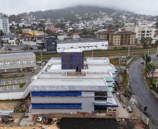 União da Vitória, 23 de maio de 2025 - Construção do Ambulatório Médico de Especialidades (AME).