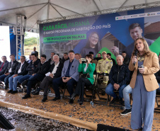 Palmas, 22 de maio de 2025 - O vice-governador Darci Piana participa da inauguração do Residencial Verdes Campos. São 199 casas, sendo todas as unidades subsidiadas pelo Governo do Estado, por meio do Casa Fácil Paraná.